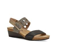 Dynasty Wedge Sandal Black/Grey/Beige Leather view