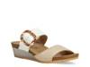 Kingdom Wedge Sandal Ivory Leather view
