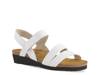 Kayla Wedge Sandal White Leather view