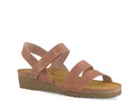 Kayla Wedge Sandal Latte Leather view