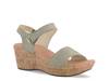 Summer Wedge Sandal Sage Nubuck view