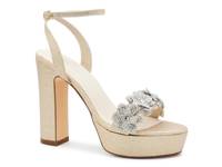 Lily Platform Sandal Light Gold Metallic view