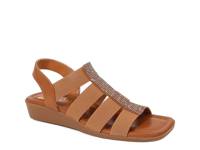 Sunset Wedge Sandal Tan view