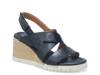 Morgana Wedge Sandal Black view