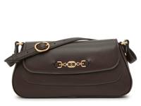 Loraine Leather Shoulder Bag Dark Brown view
