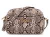 Loraine Leather Crossbody Bag Off White/Dark Brown Snake Print view