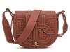 Bay Leather Saddle Bag Dark Tan view