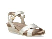 Throne Wedge Sandal Silver Leather view