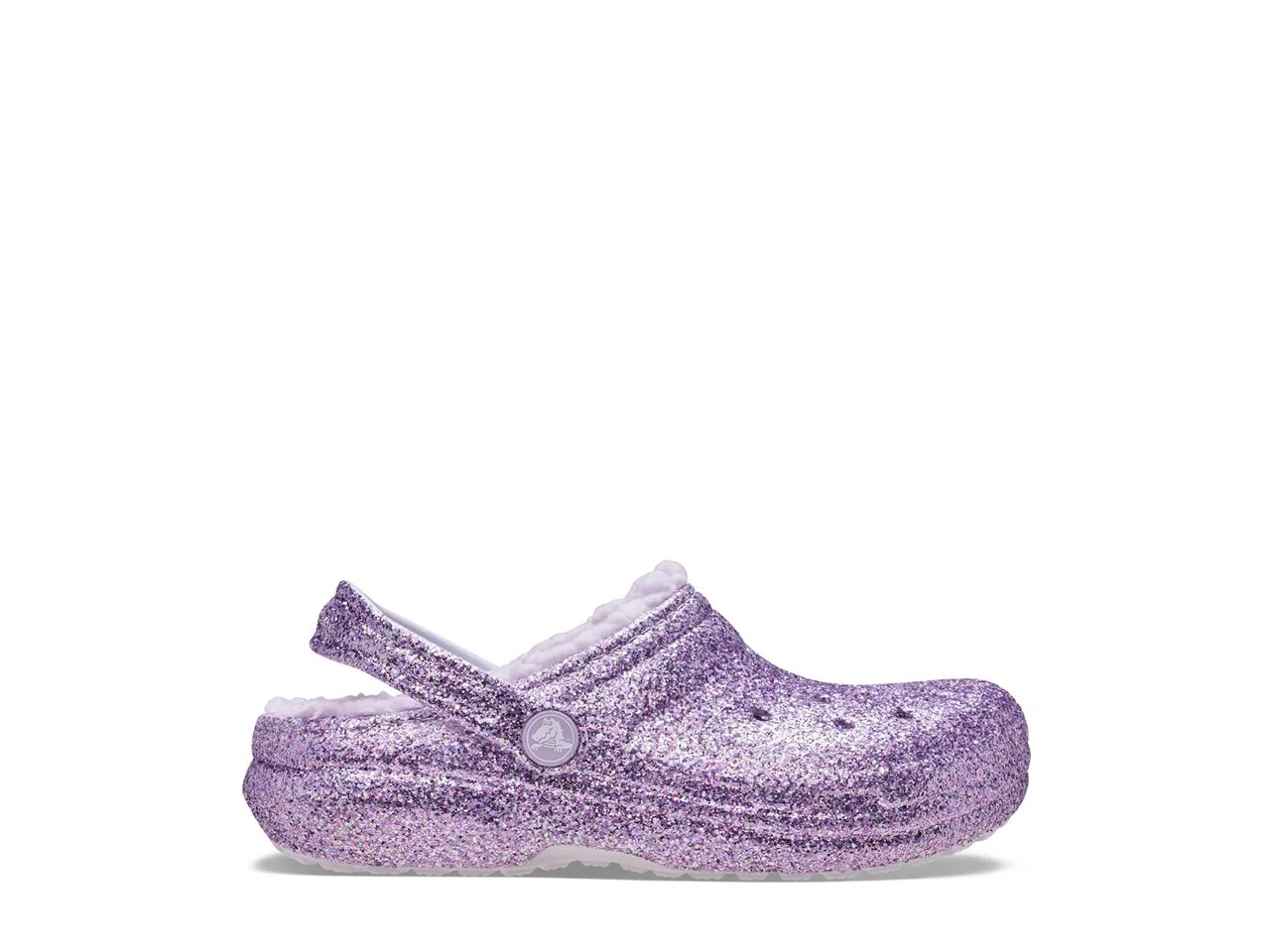 Classic Lined Chunky Glitter Clog - Kids'