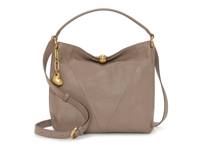 Medina Leather Shoulder Bag Dark Taupe Leather view