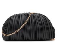 Lush Pleated Pouch Clutch Black view