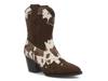 Sonni Western Bootie Brown/White Cow Print view