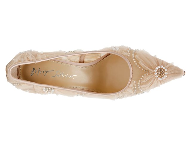 Betsey Johnson Women's Hide Pump - Natural - Pumps - 11