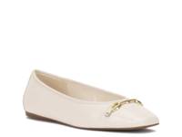 Virna Flat Coconut Cream Leather view