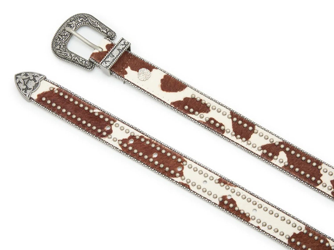 Cow Western Stud Women's Belt