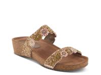 Bahama Wedge Sandal Gold Metallic view