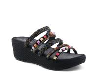 Shinychic Wedge Sandal Black/Multicolor Design view