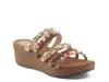Shinychic Wedge Sandal Dark Brown view