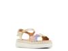 Gems Platform Sandal - Kids' Gold Metallic/Multicolor view