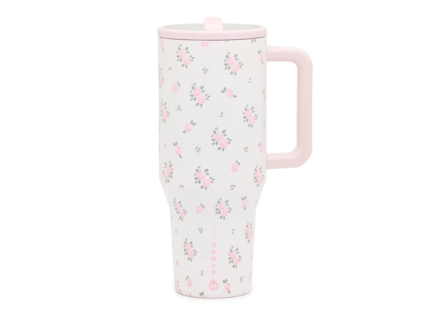 HYDROJUG Traveler Wild Rose 32Oz. Water Bottle | Women's | White/Light Pink | Size One Size | Drinkware