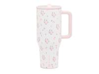 Traveler Wild Rose 32-Oz. Water Bottle White/Light Pink view