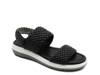 Leila Wedge Sandal Black view