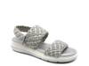 Leila Wedge Sandal Grey/Silver view