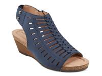 Hana Wedge Sandal Dark Blue view