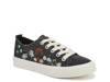 Vivid Sneaker - Women's Black Floral Embroidery view