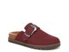 Sienna Clog Dark Red Fabric view