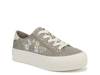 Sadie Sun Platform Sneaker - Women's Grey Floral Embroidery view
