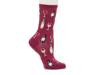 Fine Wine Women's Crew Socks Red Heathered view