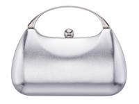 Tory Clutch Silver Metallic view