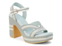 Adelaide Platform Sandal Blue view