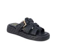 Ciao Platform Sandal Black Raffia view