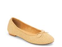 Donna Ballet Flat Beige Raffia view