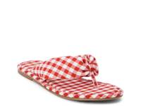 Gidget Flip Flop Red Gingham Print view
