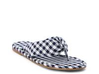 Gidget Flip Flop Navy Gingham Print view