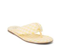 Gidget Flip Flop Yellow Gingham Print view