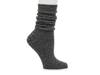 Trey Rib Knit Men's Crew Socks Black view