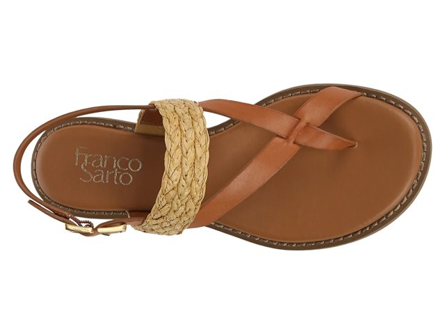 Sandales Femme Franco Sarto Fausse Peau De Serpent - Talon Compensé - Taille US 7.5