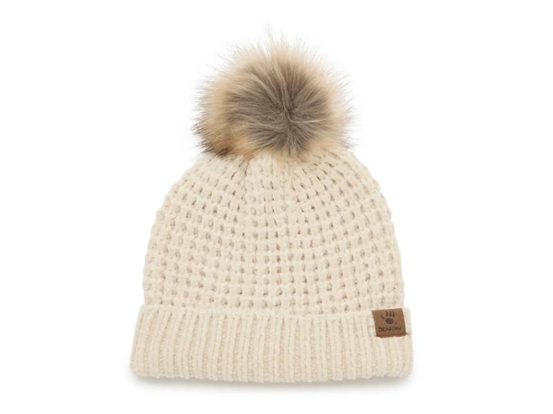 Waffle Chenille Pom Beanie