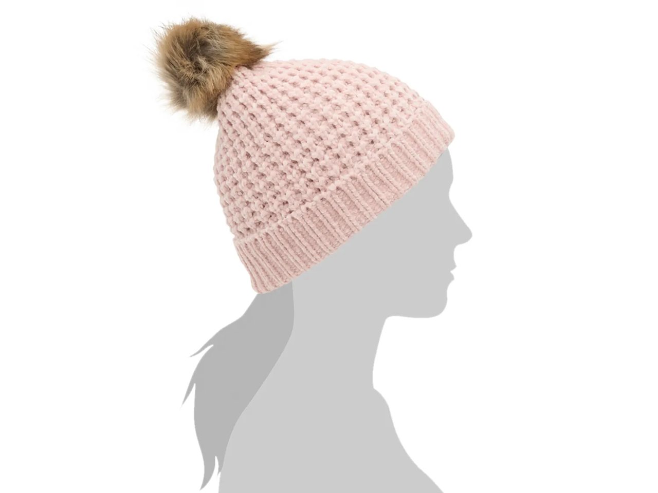 Waffle Chenille Pom Beanie