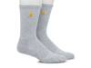 Force Midweight Men's Crew Socks - 2 Pack Grey view