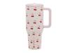 Traveler 40-Oz. Water Bottle Light Pink Cherry/Bow Print view