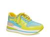Dallas Wedge Sneaker - Women's Lime/Multicolor view