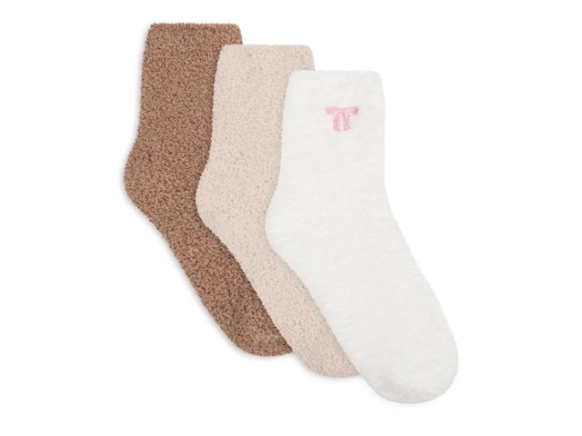 Star Fuzzy Women's Crew Socks - 3 Pack