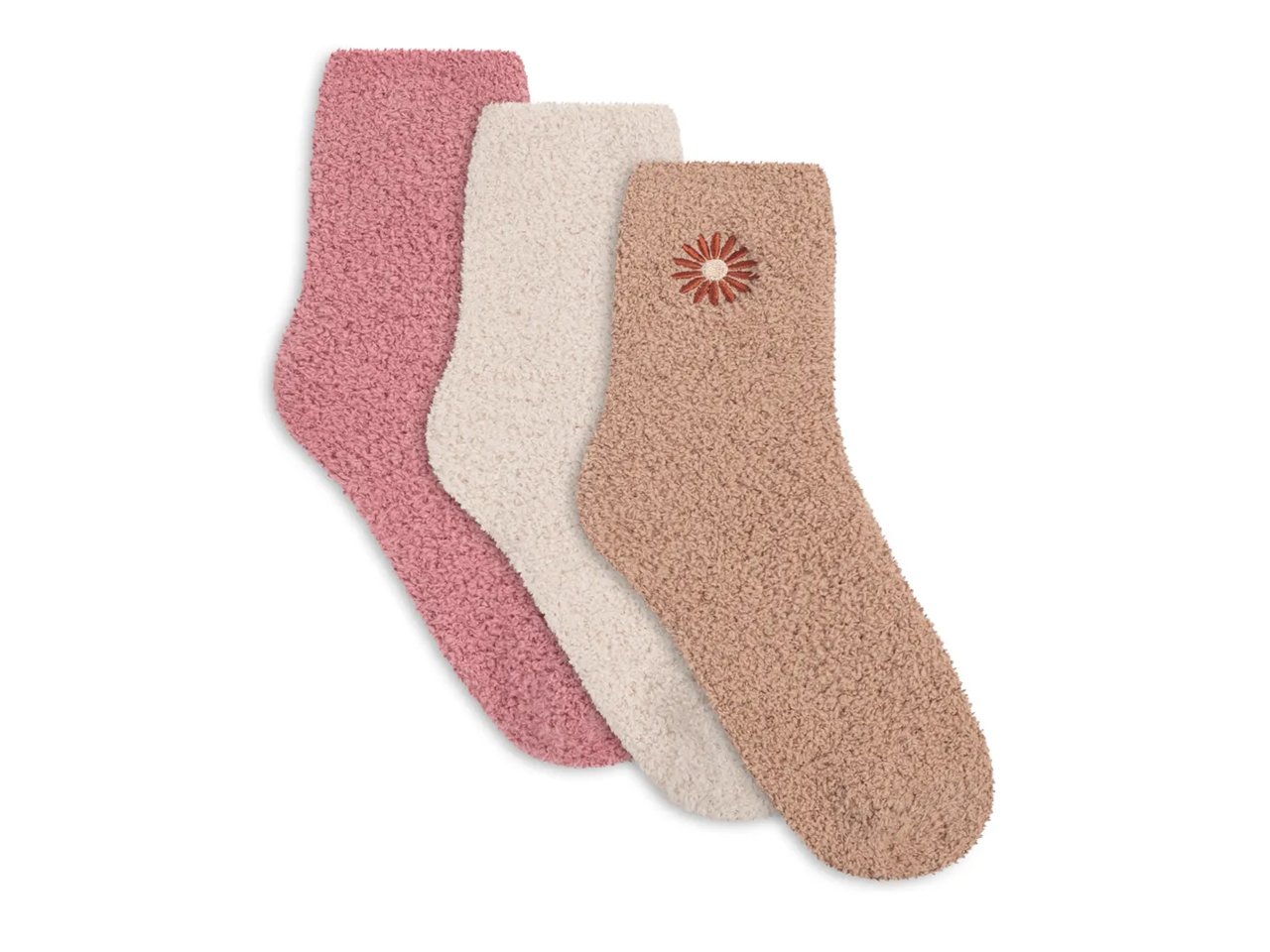 Star Fuzzy Women's Crew Socks - 3 Pack