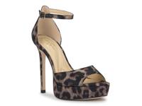 Sohilea Sandal Black/Brown Leopard Print Fabric view