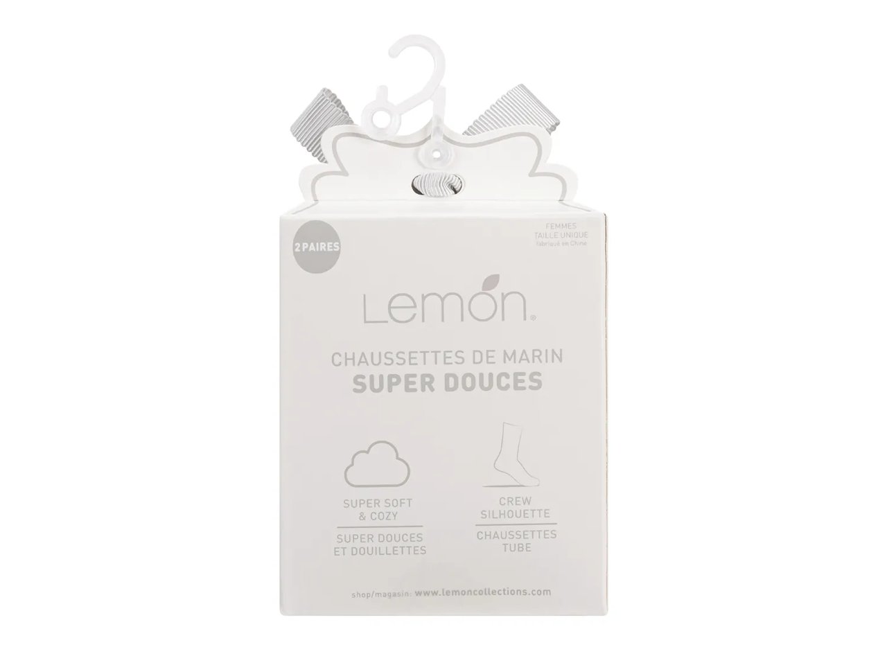 Embroidered Women's Crew Socks - 2 Pack